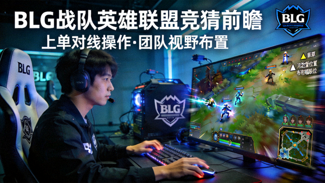BLG战队英雄联盟竞猜前瞻配图：上单选手在对线期操作与团队视野布置场景